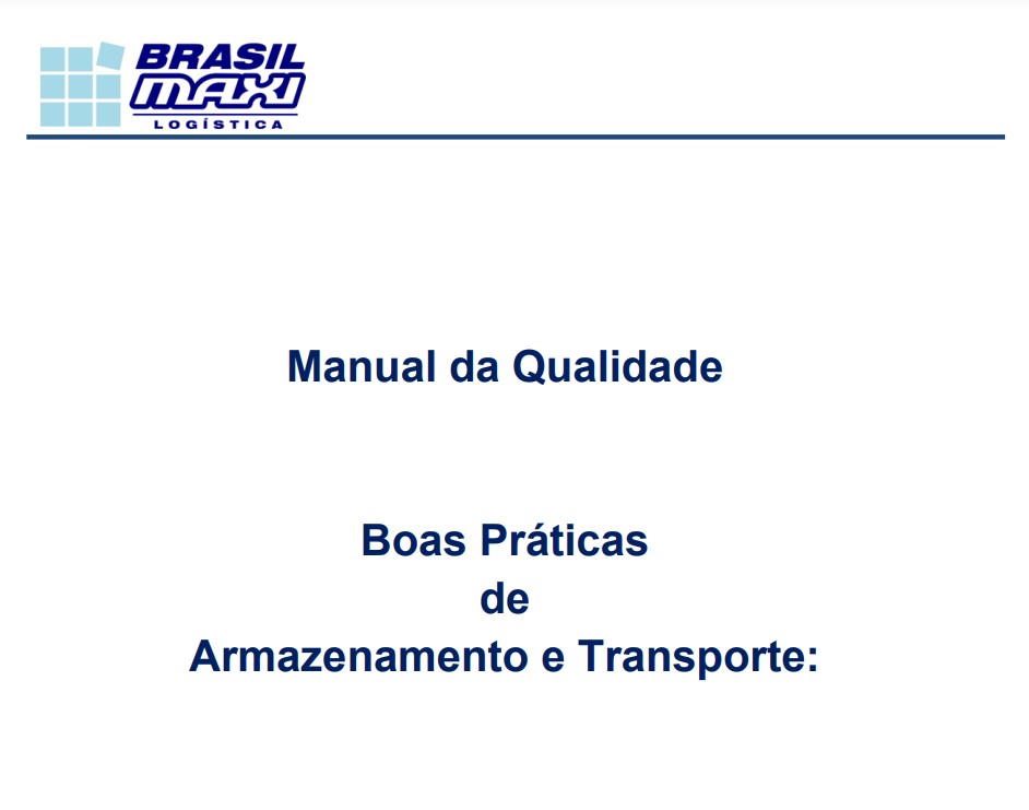 Brasilmaxi Manual de Boas Práticas de Transporte e Armazenagem